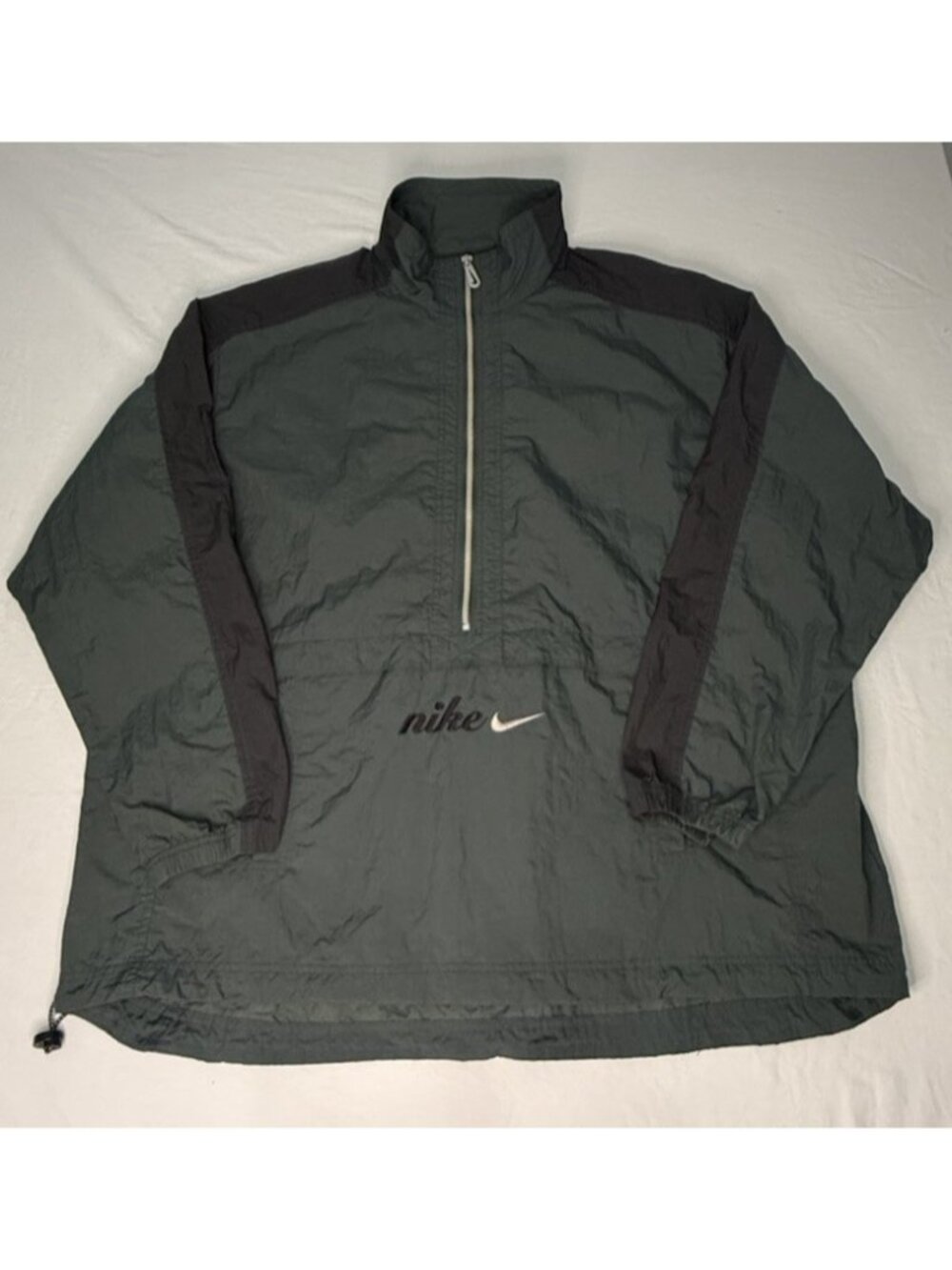 Vintage 1990’s Nike Air Men’s Nylon Half-Zip Windbreaker Jacket XXL